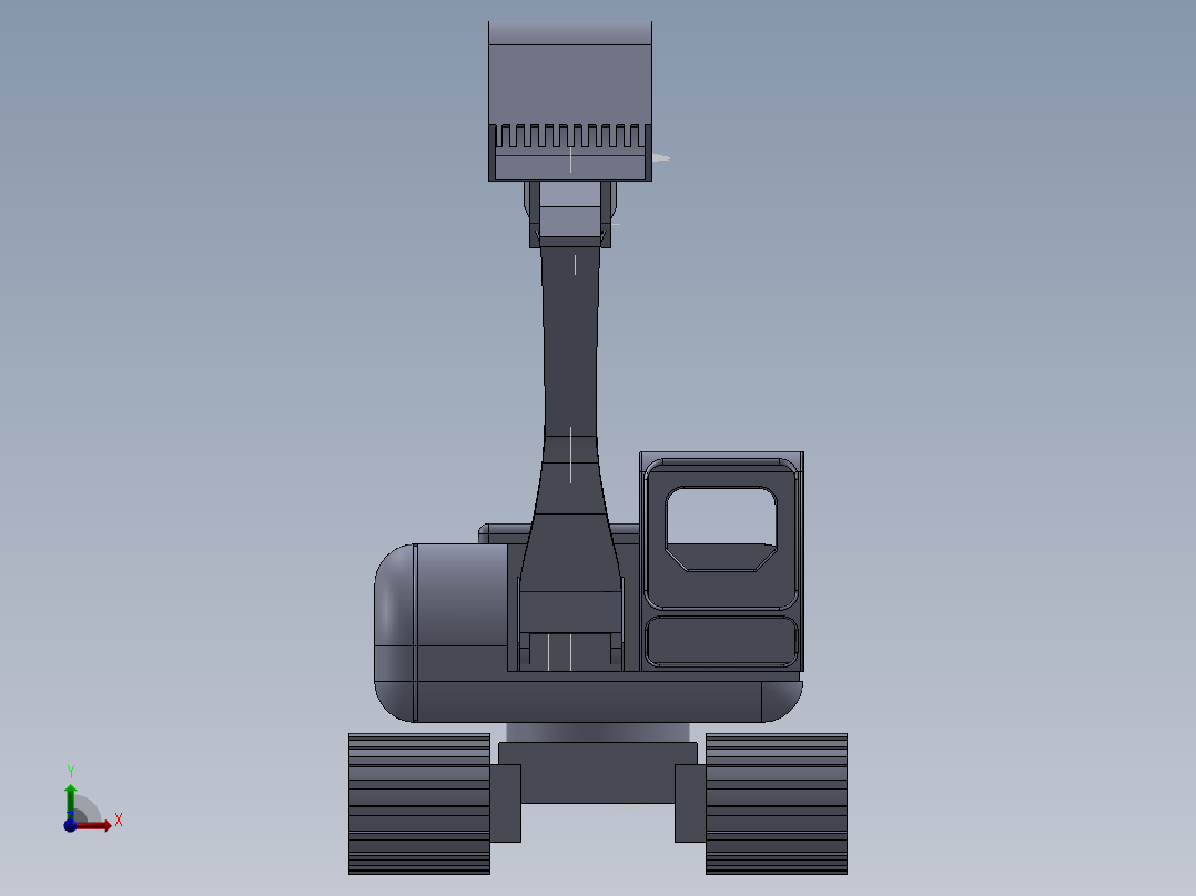 猫式挖掘机前视图