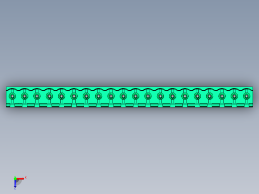 DEGSON 2EDG 系列 5.0mm 可插拔接线端子组-2EDGV-5.0-20P-14-00AH俯视缩略图