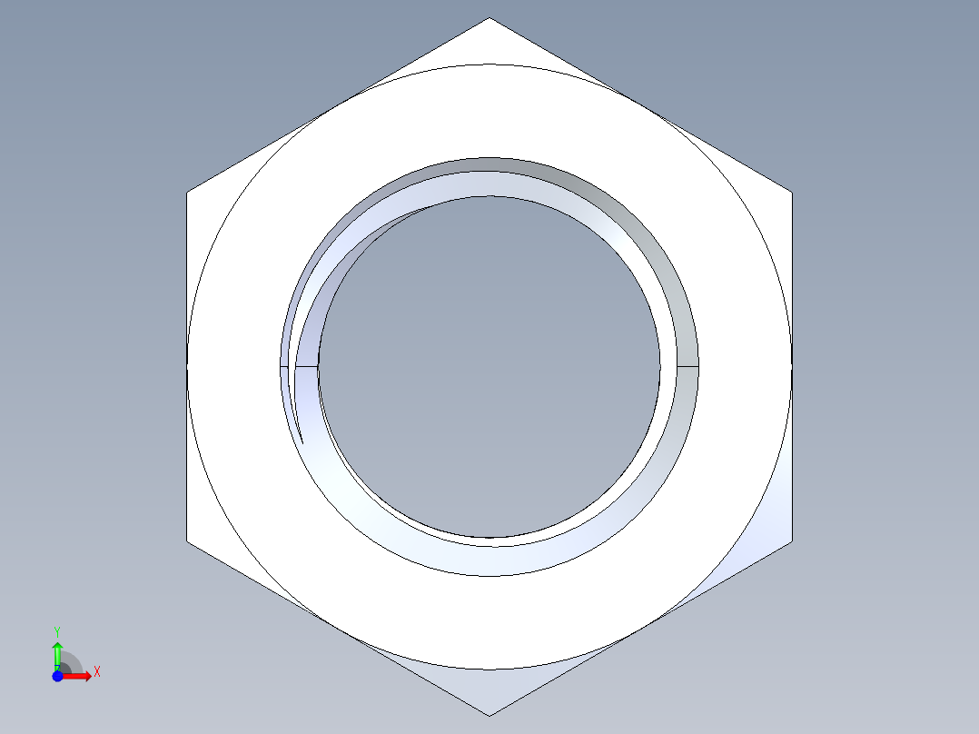 公制螺母-M20x2.5.STEP前视图