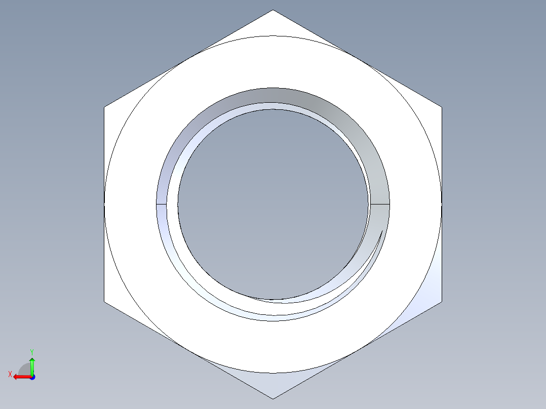 公制螺母-M20x2.5.STEP后视图