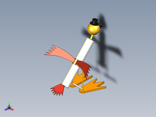 喝水的鸟设计模型