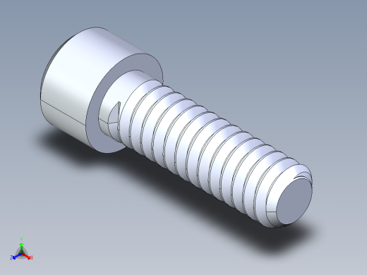 粗螺纹 SHCS 螺钉-SHCS 10-24.x0.6.25.STEP