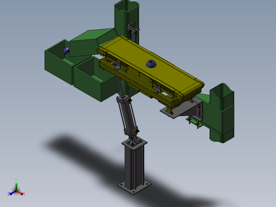 可调角度的输送机