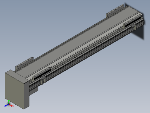 直线模组LHA170-S800-D设计图纸