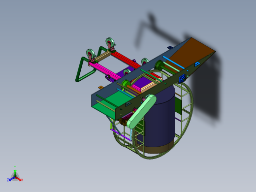 电动油桶油漆翻转旋转混料器