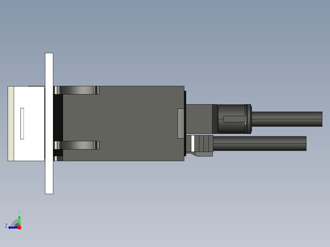 基恩士GT2-75N(P)_76N(P)_kc图纸模型右视图