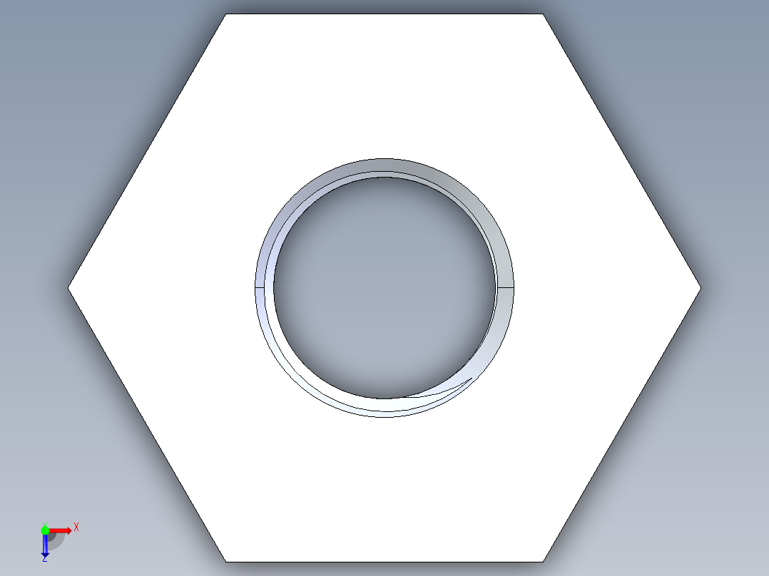 CPVC管件17-Sch80_ReducerBushing_FPTxSPIG_9838-098_0.75in x 0.25in俯视图