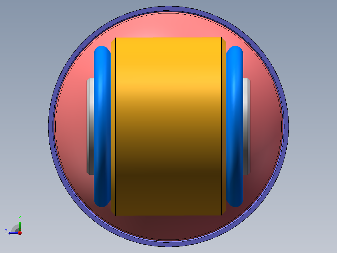 二级汽车减震器设计含三维SW模型+CAD图纸+说明书右视图