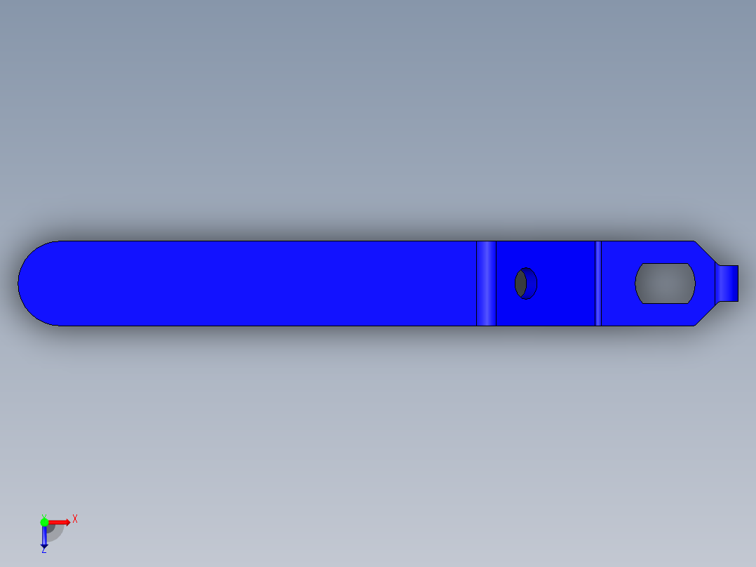 管道手动球阀-水管开关阀-手动阀门395_06_E_1_handle俯视图
