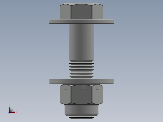 紧固件-0.8750 Bolt Hex前视缩略图