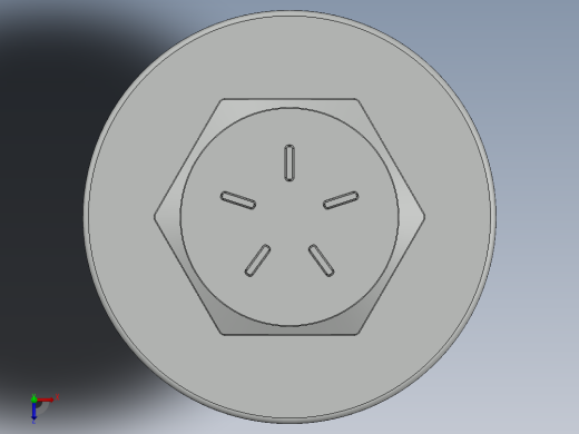 紧固件-0.8750 Bolt Hex俯视缩略图