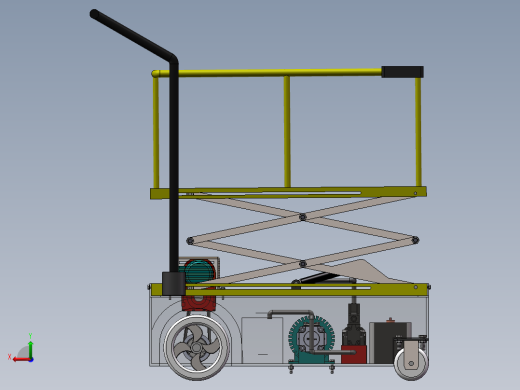 果园水果采摘升降平台的设计【含三维SolidWorks】后视缩略图