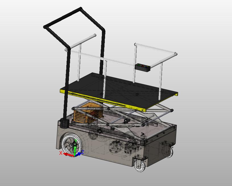 果园水果采摘升降平台的设计【含三维SolidWorks】