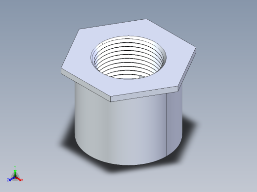 CPVC管件17-Sch80_ReducerBushing_FPTxSPIG_9838-211_1.5in x 1in正等轴测缩略图