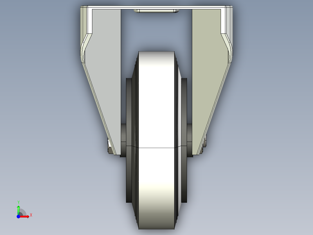 型材-KJN 259792 100MM WHEEL前视图