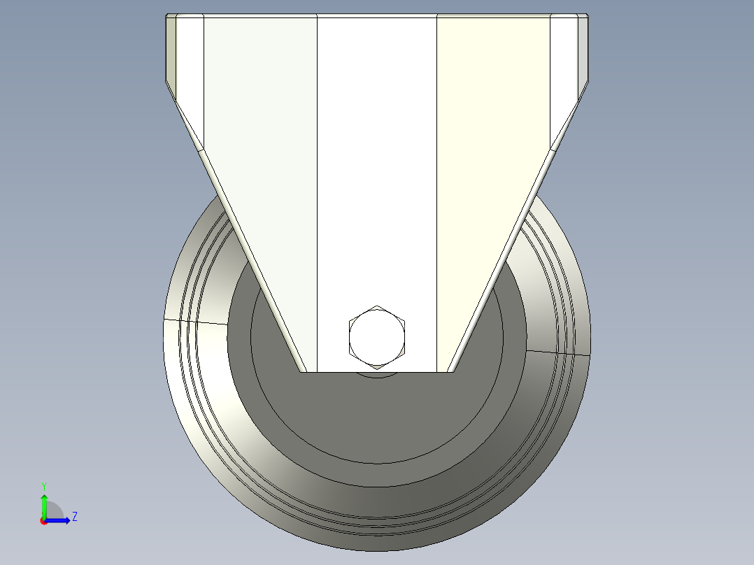 型材-KJN 259792 100MM WHEEL左视图
