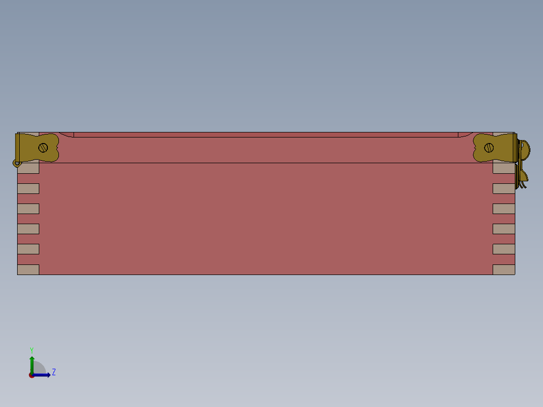 柯尔特M1911展示盒左视图