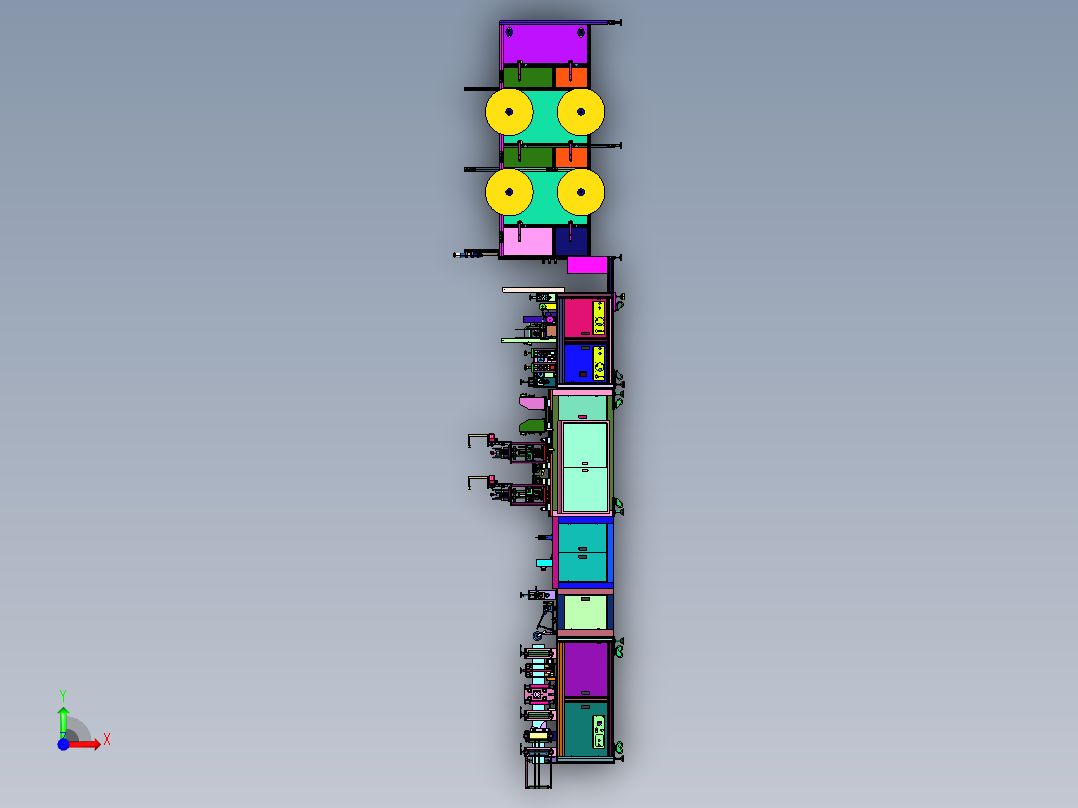 杯型口罩前后段一体机前视图