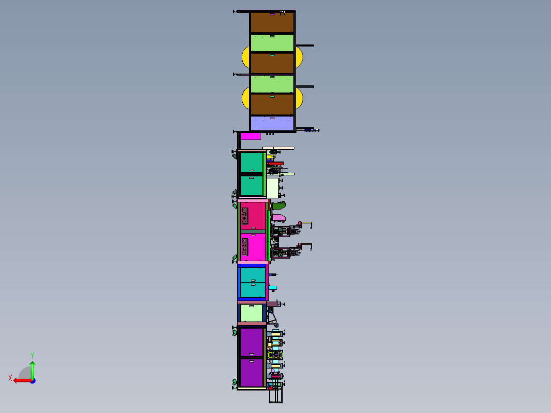 杯型口罩前后段一体机后视图