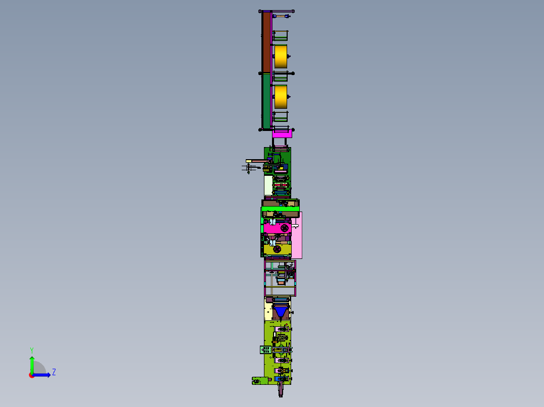杯型口罩前后段一体机左视图