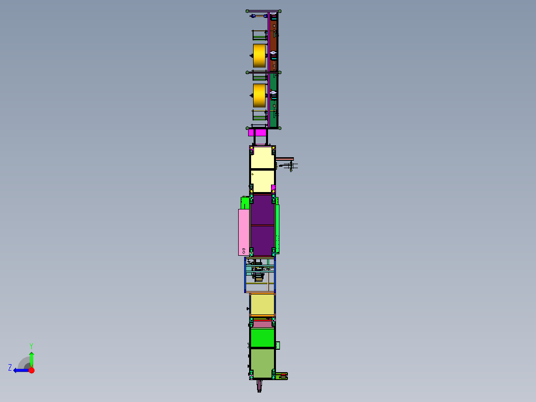 杯型口罩前后段一体机右视图