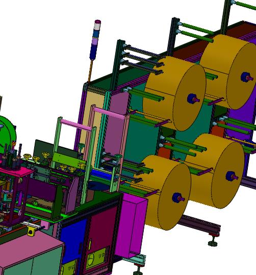 杯型口罩前后段一体机