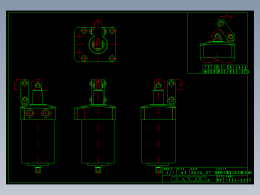 KOSMEKWCE1601-2ALD多系列多零件图纸模型多系列多零件图纸模型