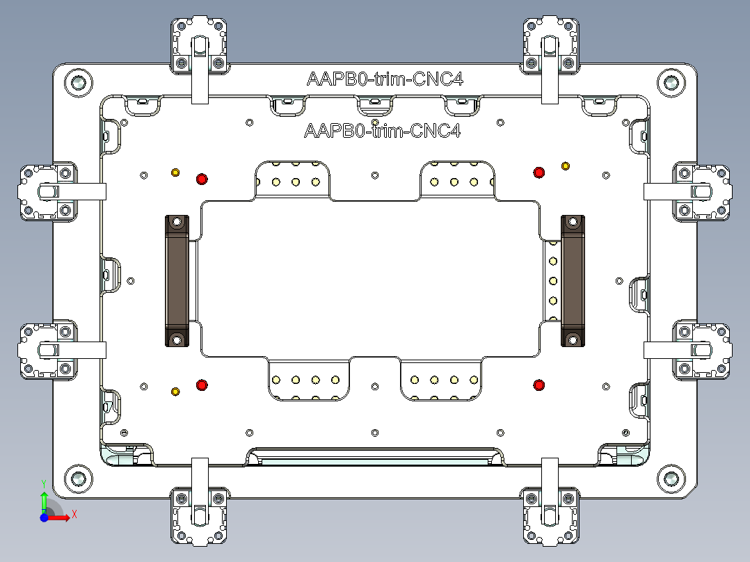 AAPB0-TRIM-笔记本CNC工装夹具三维模型CNC4-0302前视图