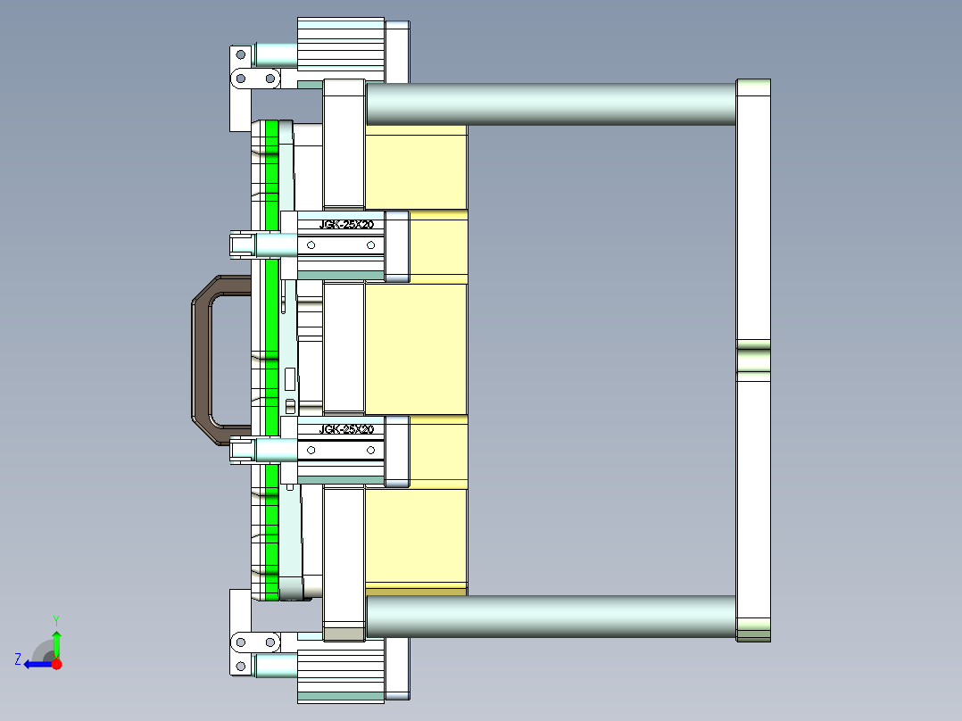 AAPB0-TRIM-笔记本CNC工装夹具三维模型CNC4-0302右视图