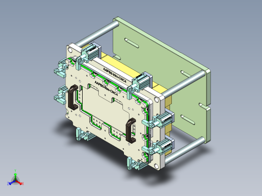 AAPB0-TRIM-笔记本CNC工装夹具三维模型CNC4-0302正等轴测缩略图