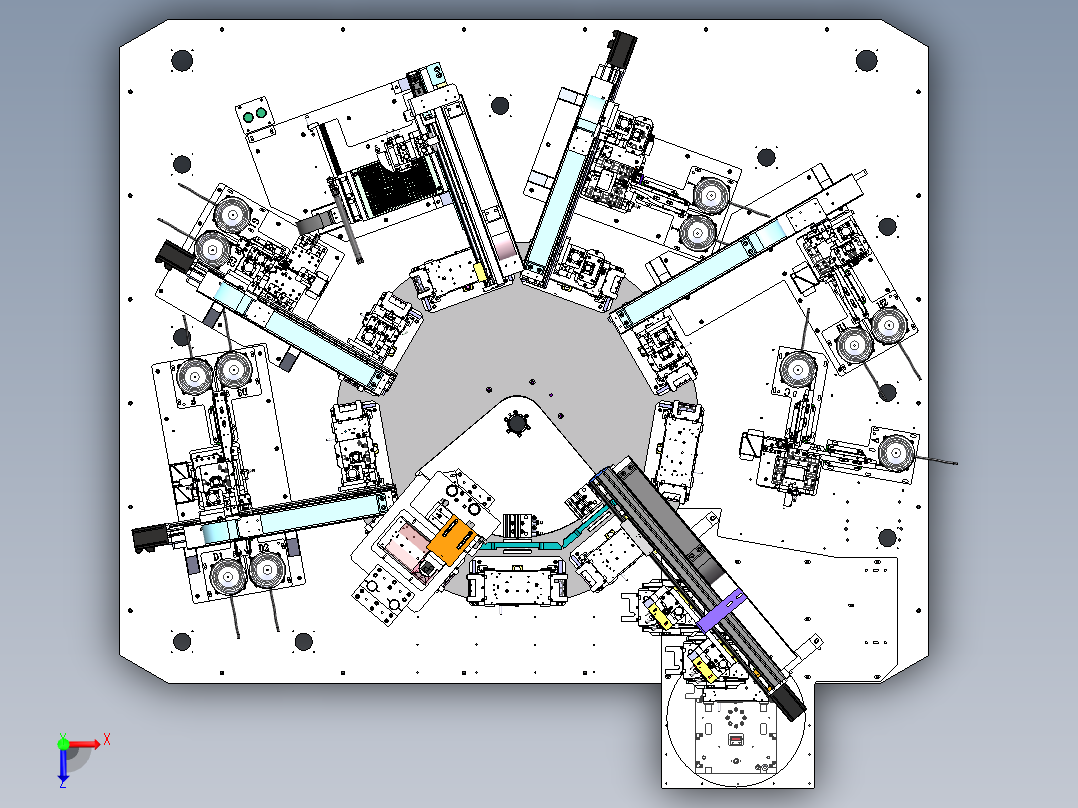 苹果手机 NUT+SP组装焊接设备sw20可编辑俯视图