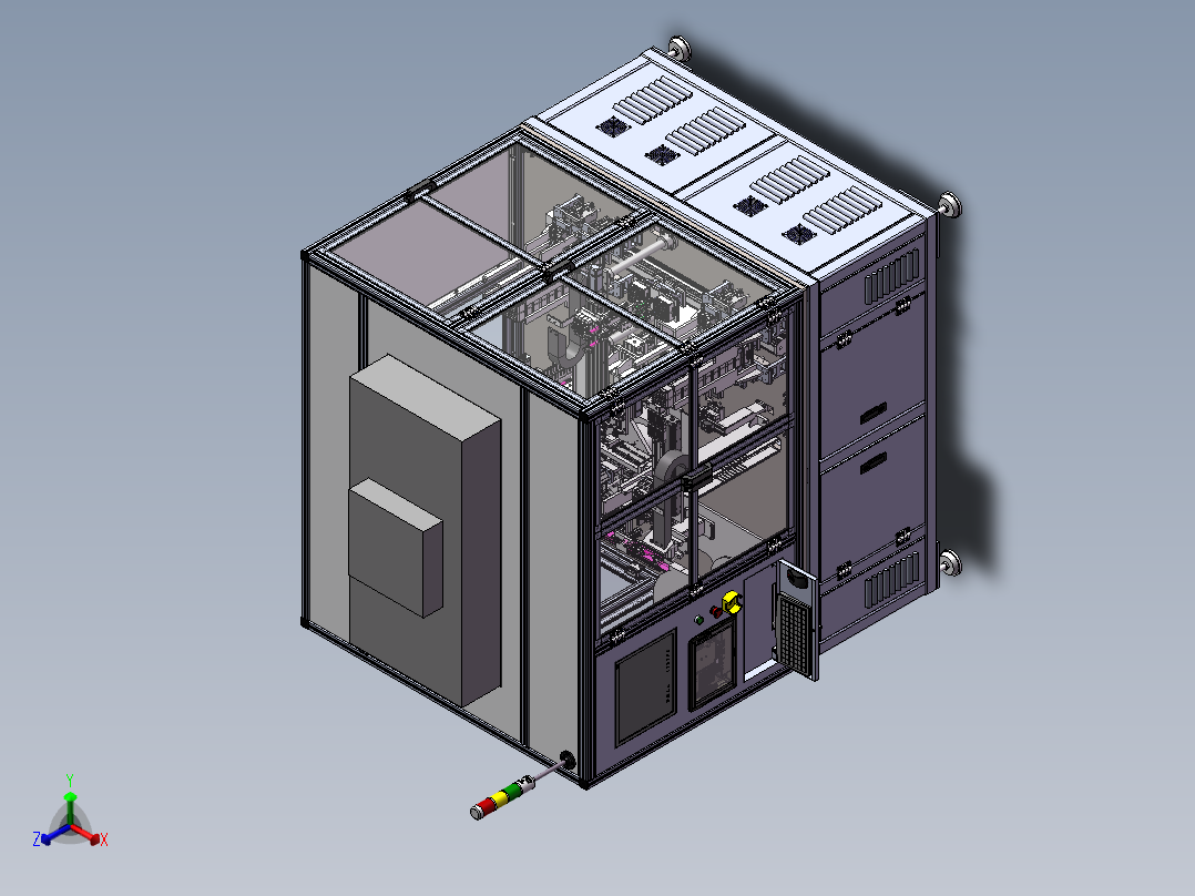 针头组装设备sw16可编辑正等轴测图