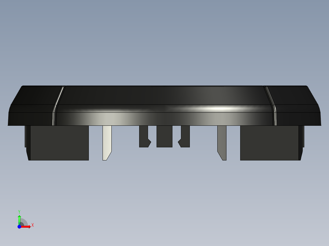 Omron B3F-4055 轻触开关 5 向导航键帽 12x12x7.3前视图