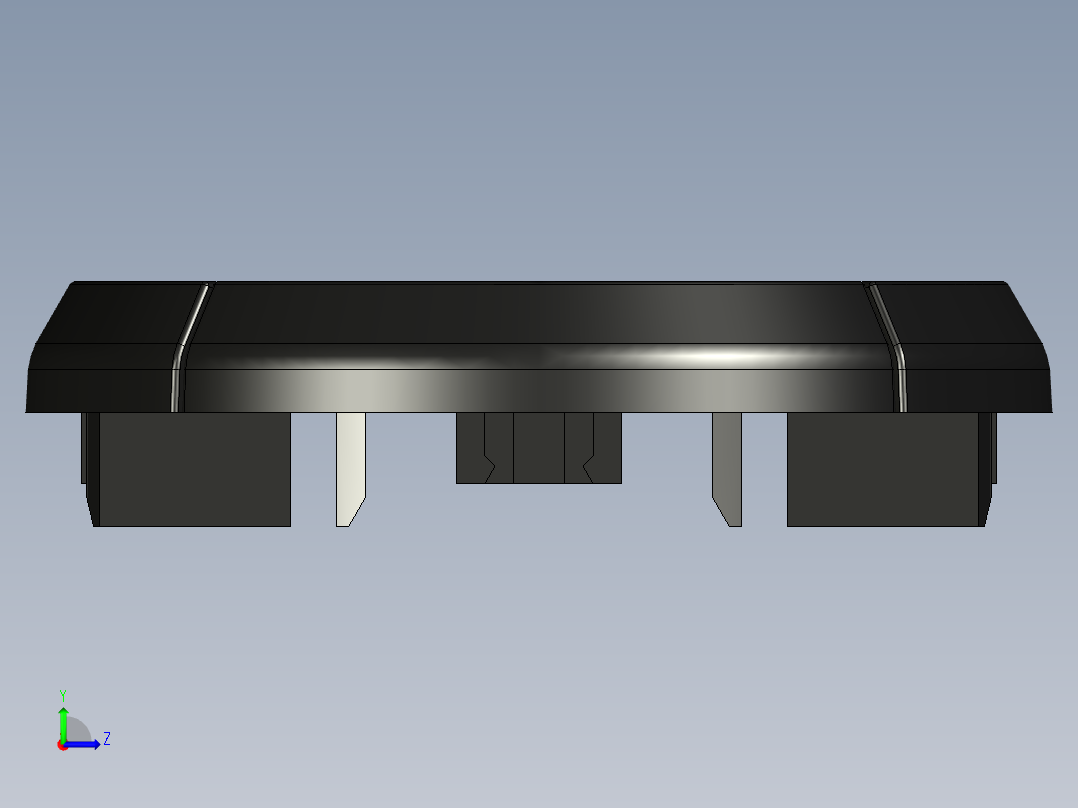 Omron B3F-4055 轻触开关 5 向导航键帽 12x12x7.3左视图