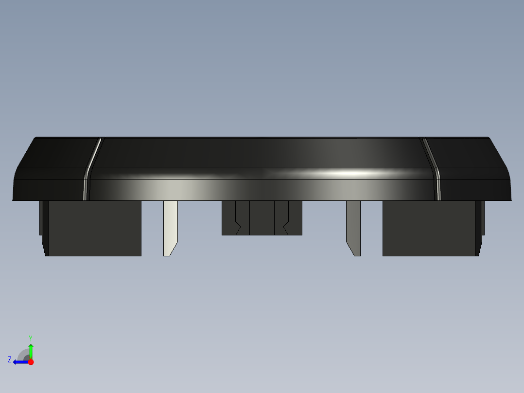 Omron B3F-4055 轻触开关 5 向导航键帽 12x12x7.3右视图
