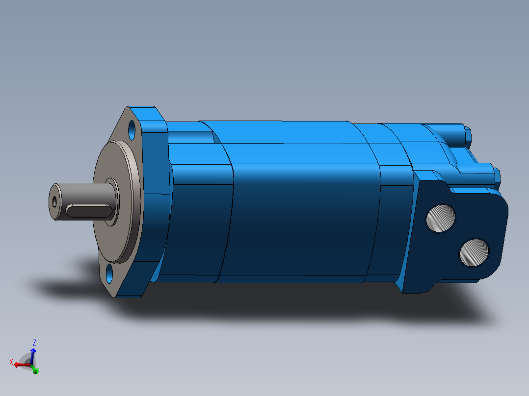 伊顿2K-495摆线液压马达平键标准轴