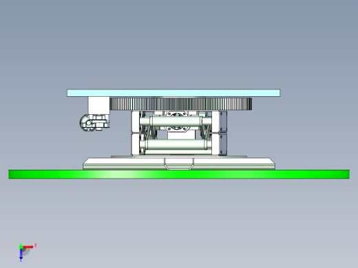 旋转升降转盘设备设计俯视缩略图
