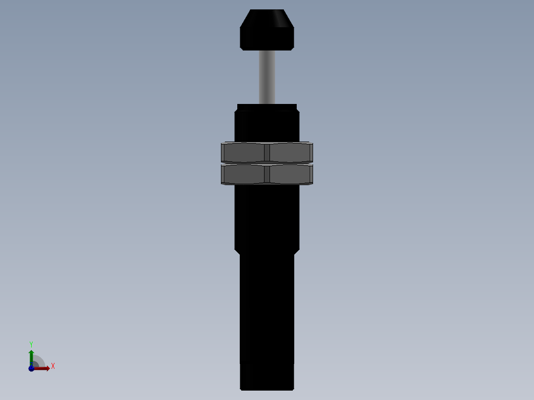 液压缓冲器 亚德客 ACA1210-1前视图