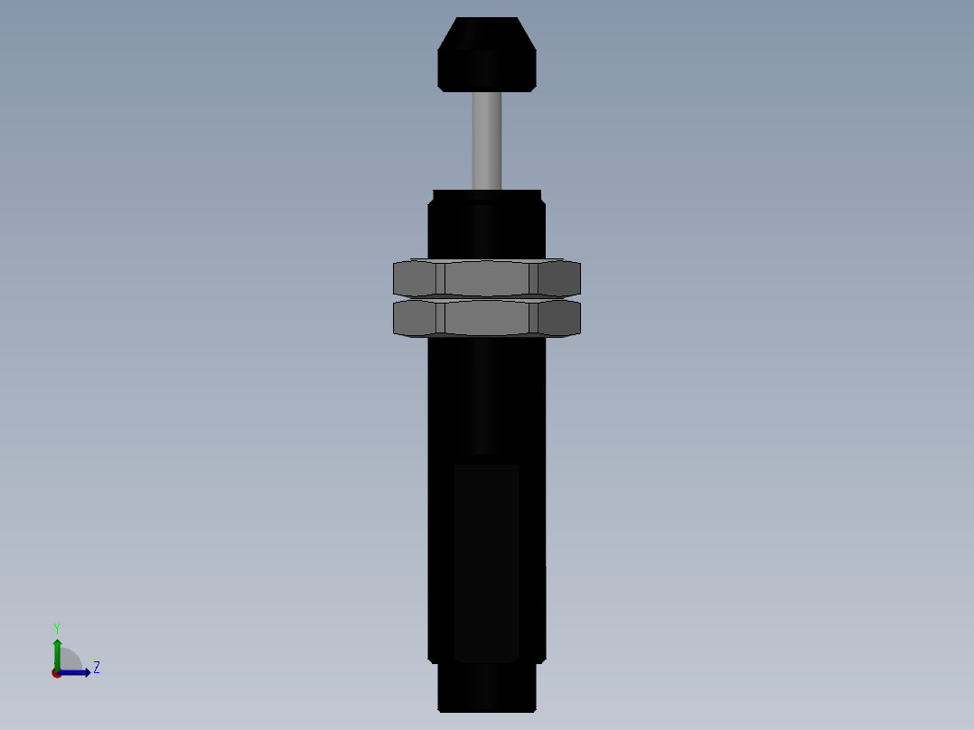 液压缓冲器 亚德客 ACA1210-1左视图
