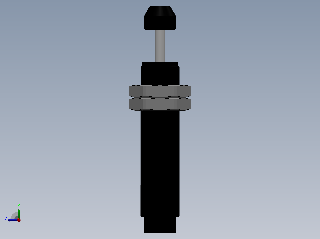 液压缓冲器 亚德客 ACA1210-1右视图