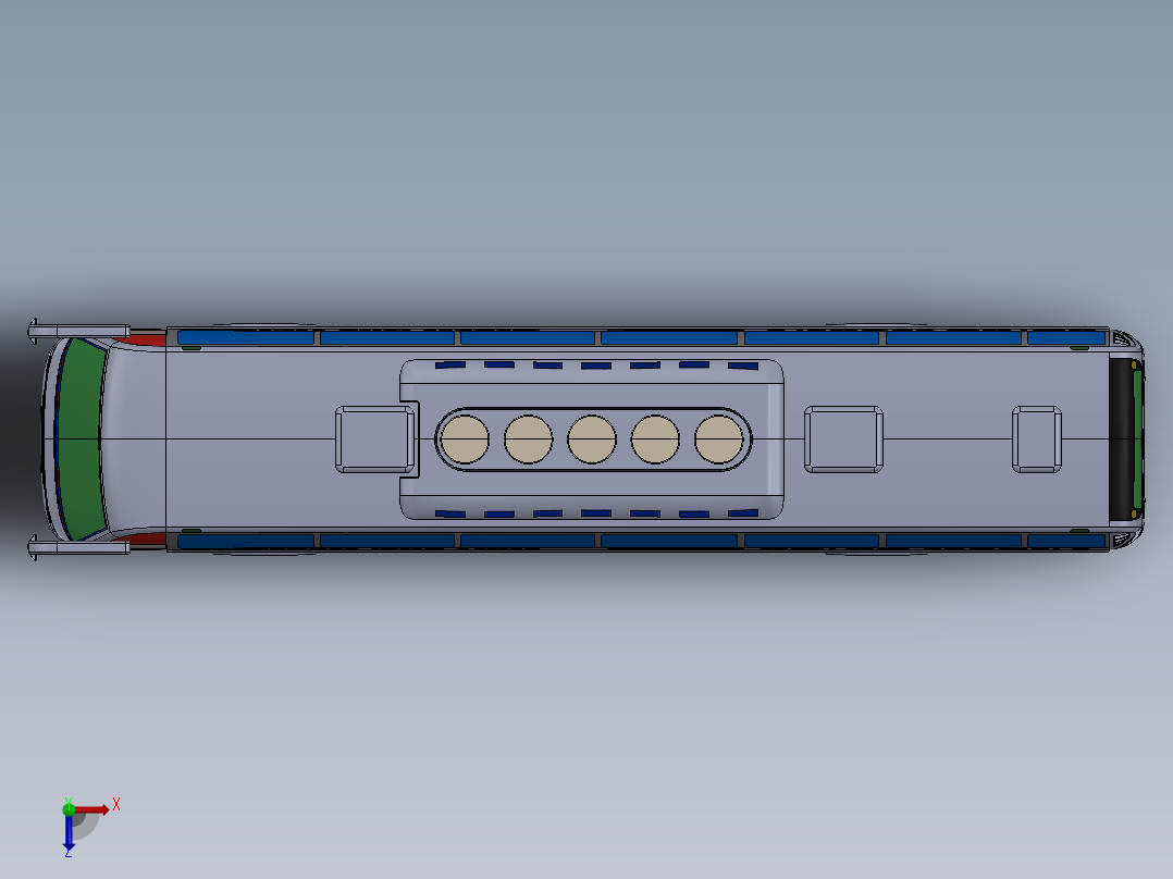 客车、公交车(11)俯视图