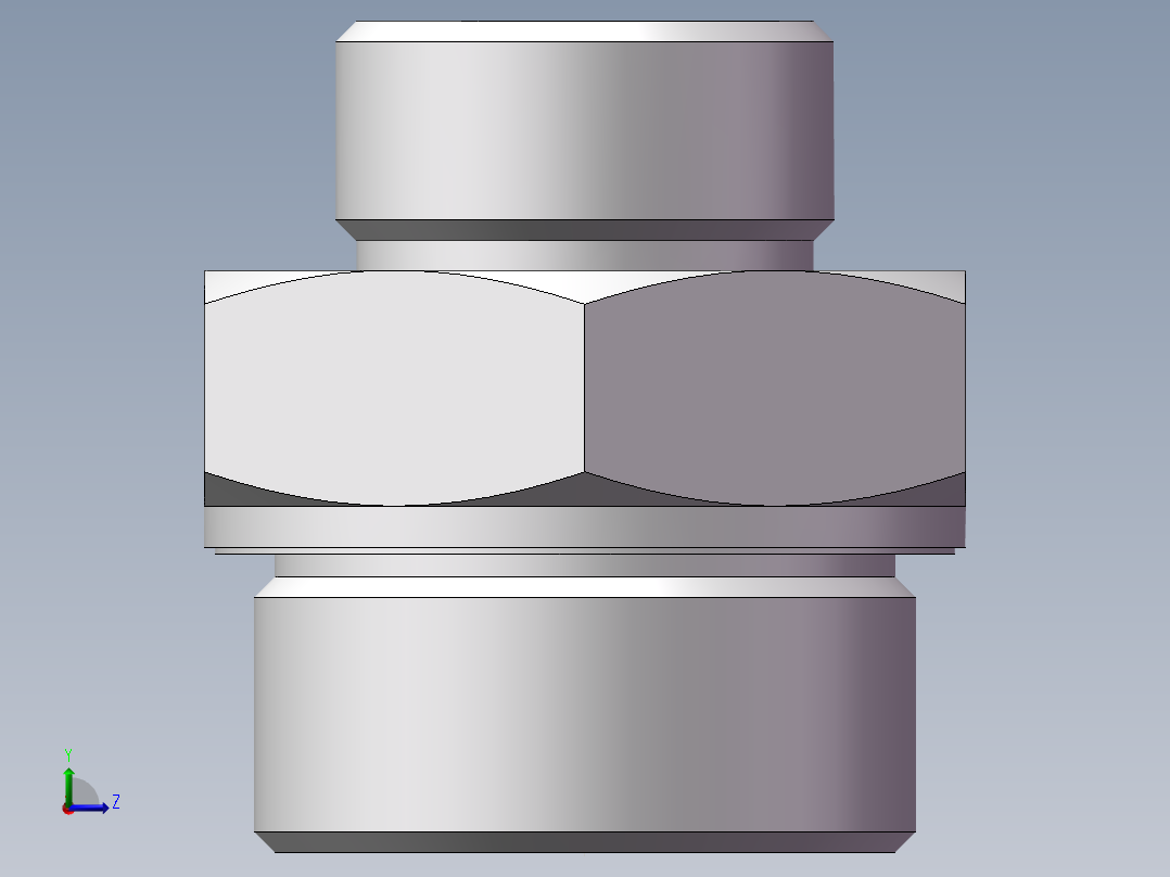 英制管螺纹ED密封、1DB-36-24WD非标左视图