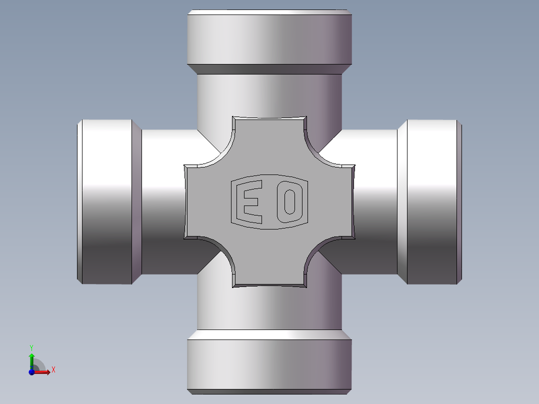 XC+XD 四通接头、XD-42前视图