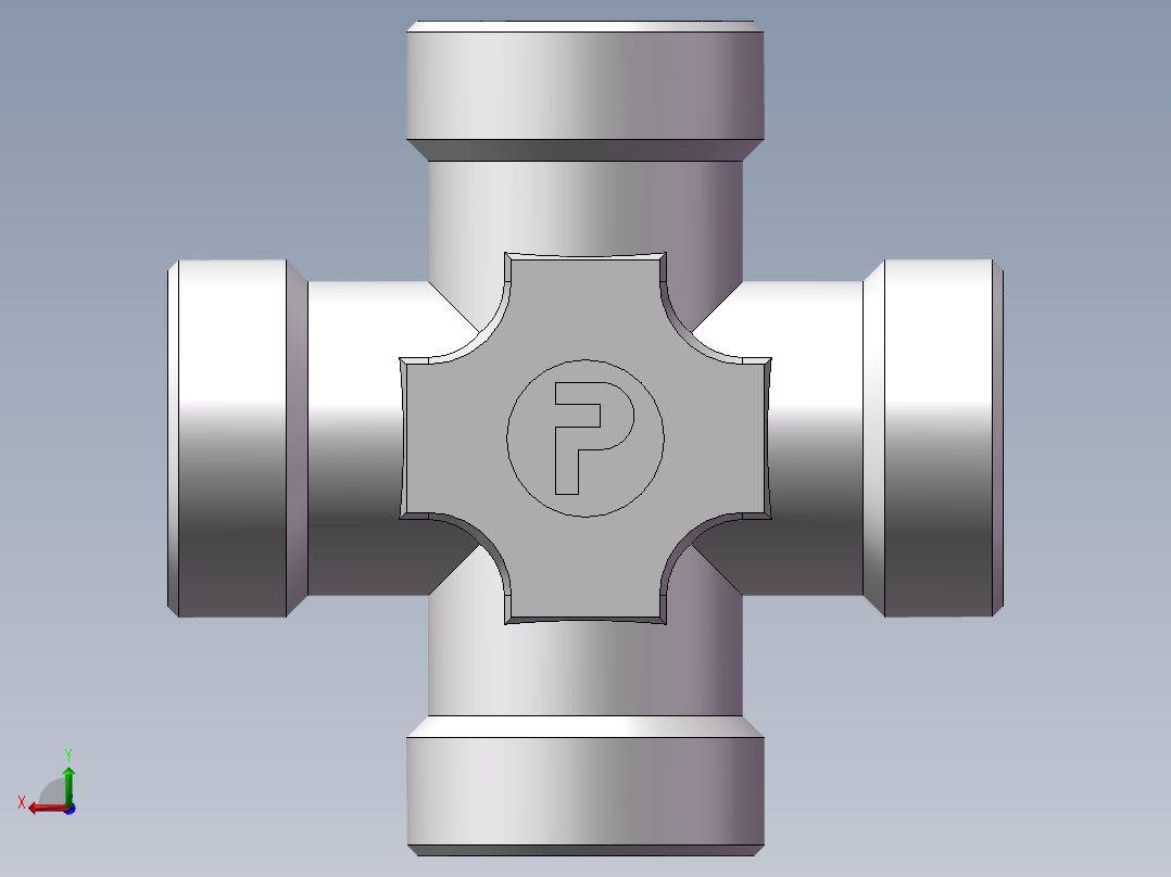 XC+XD 四通接头、XD-42后视图