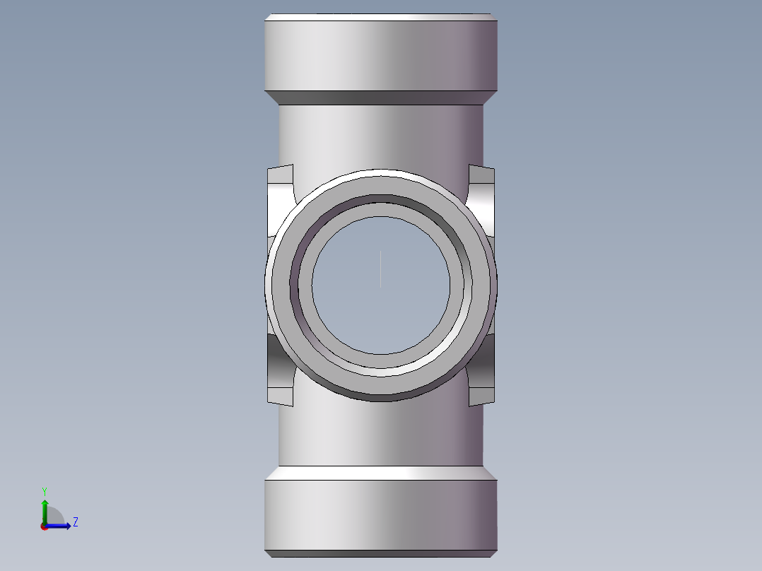 XC+XD 四通接头、XD-42左视图