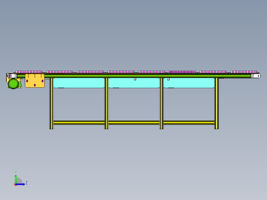 电路板测试流水线左视缩略图
