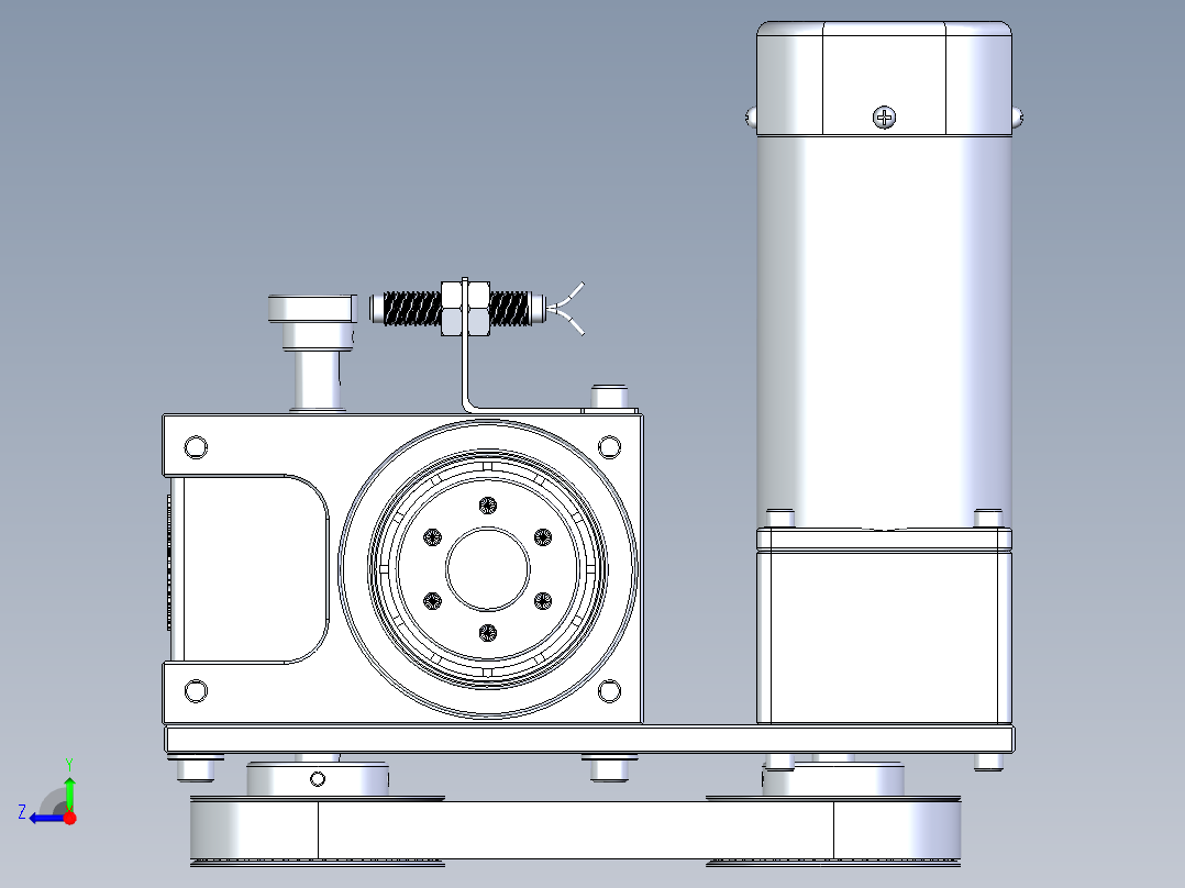 RU60DF配120W意米精密分割器右视图