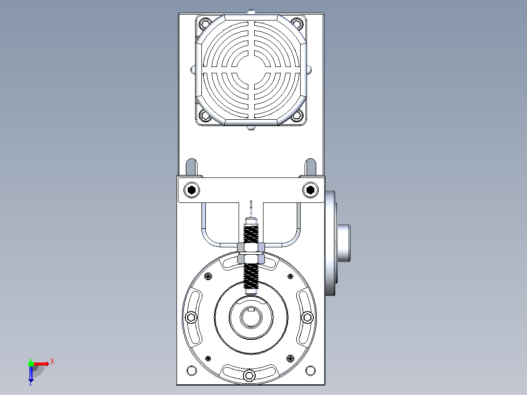 RU60DF配120W意米精密分割器俯视图
