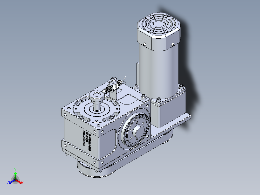RU60DF配120W意米精密分割器正等轴测图