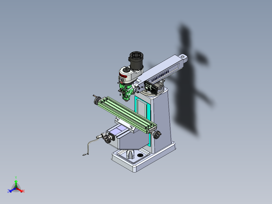 B2004425-铣床主视图